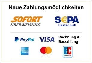 Zahlungsmöglichkeit vor Ort (Bar, Girocard, Kreditkarte).